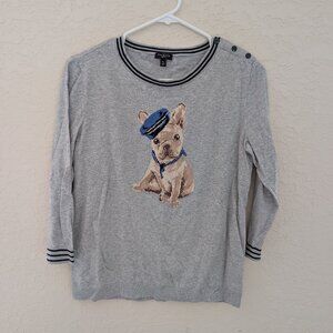 Talbots Lightweight Sweater Frenchie Beret Size MP